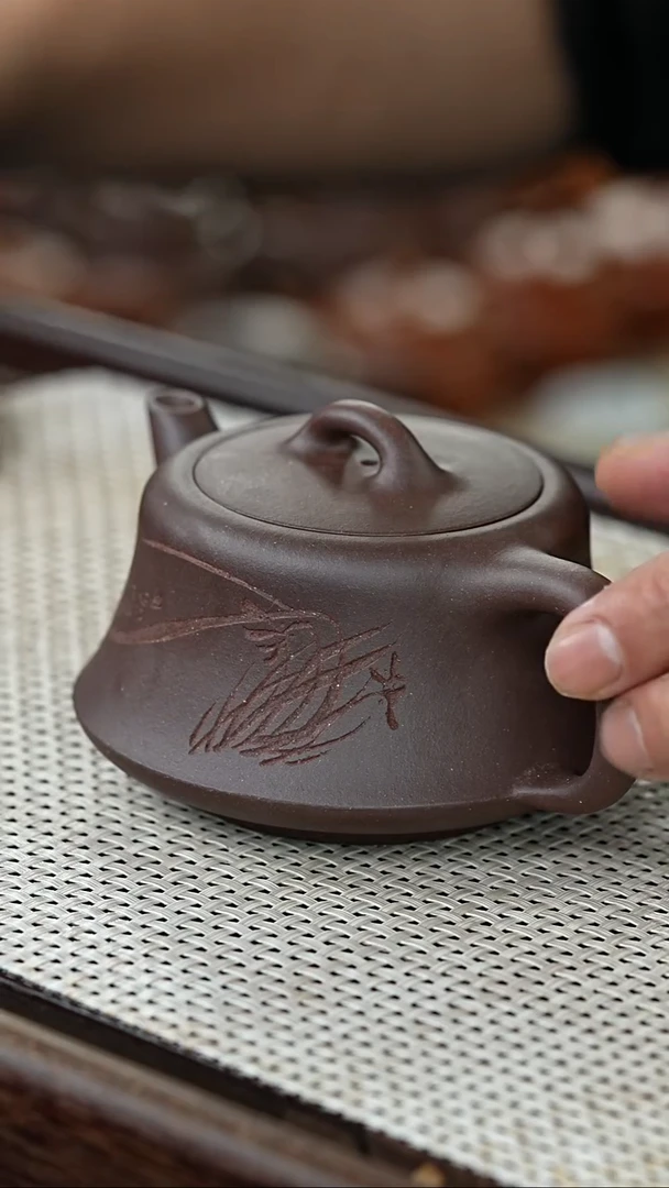 【闪购商品】紫砂茶壶@@HT15867金秀芳柱础（兰）