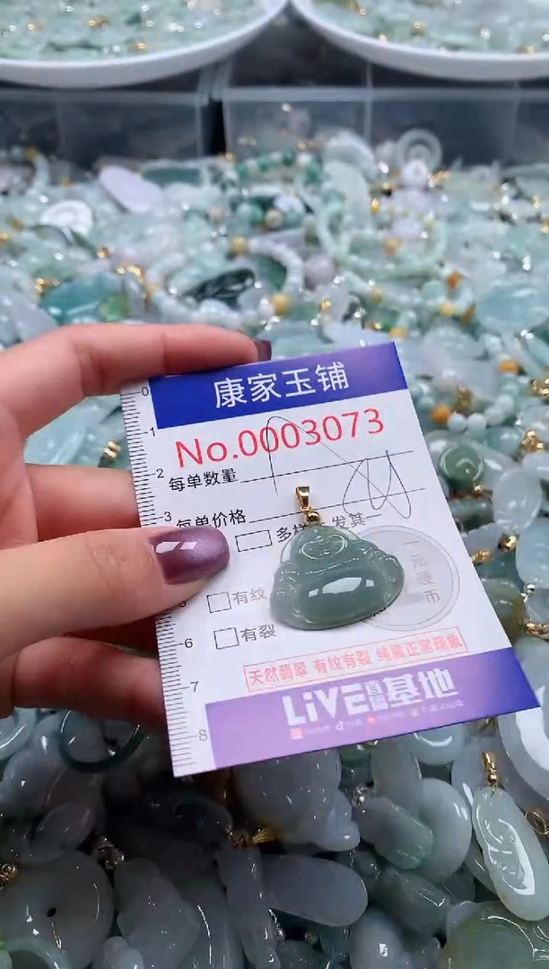 翡翠未镶嵌吊坠(不含链)3073