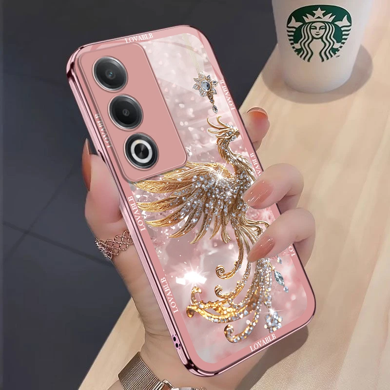 金钻凤凰OPPOA3活力版手机壳PKD110耐脏玻璃壳全包防摔轻奢新款