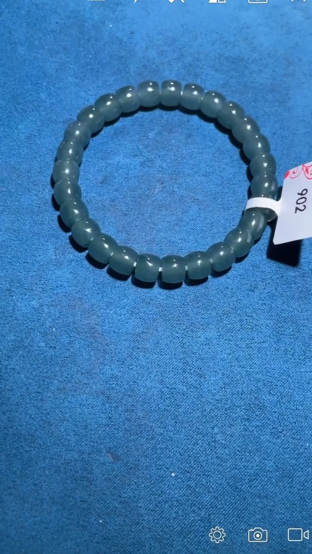 翡翠裸石小**_BH902 直切珠手串卡8 V.V料
