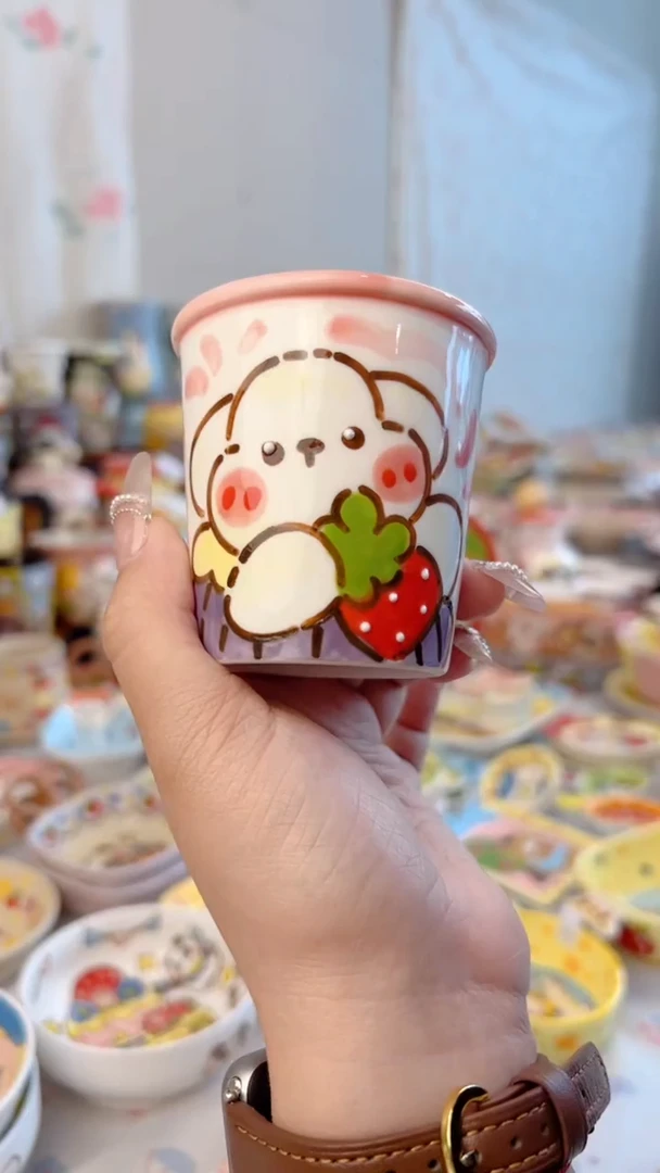 杯子景德镇陶瓷手绘