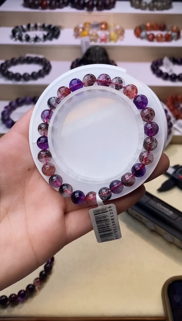 【闪购商品】水晶手链未镶嵌黑加仑超七单圈7m+