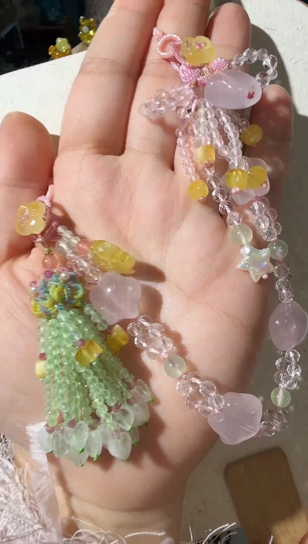 手链琥珀未镶嵌琥珀水晶手机挂