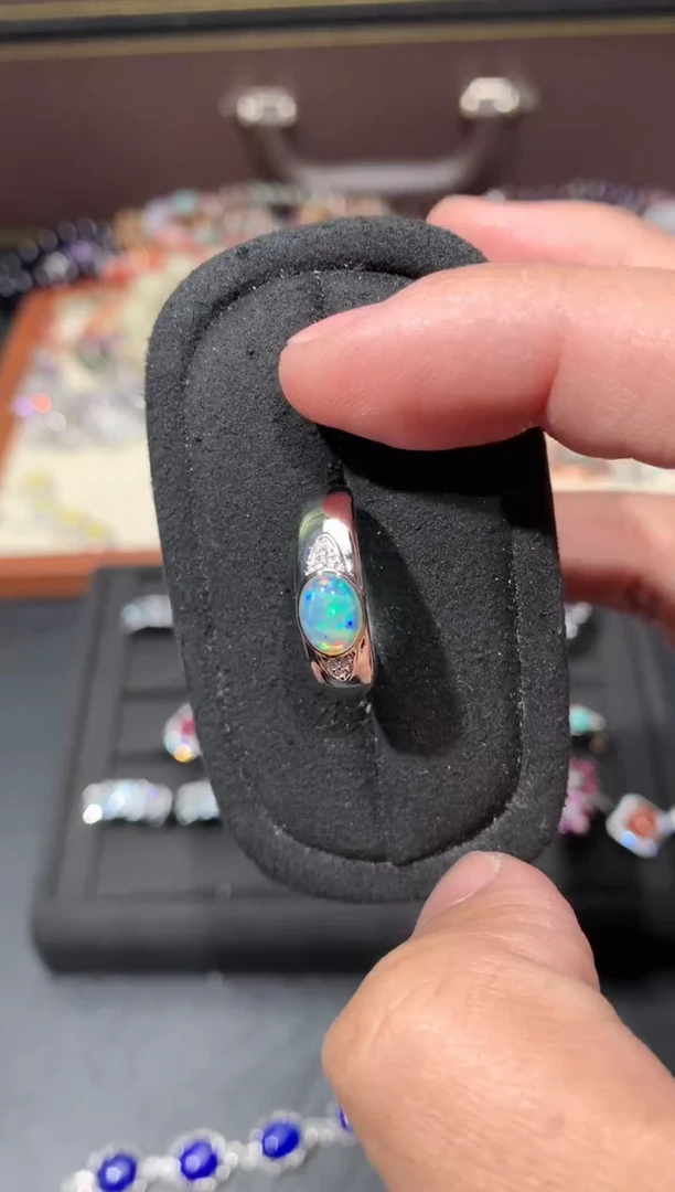 未镶嵌欧泊戒指K10【多样性发其一】