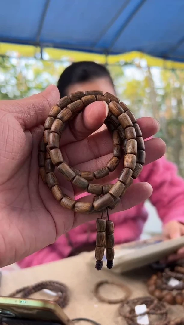 【闪购商品】沉香手串桶珠沉水乌身保31克