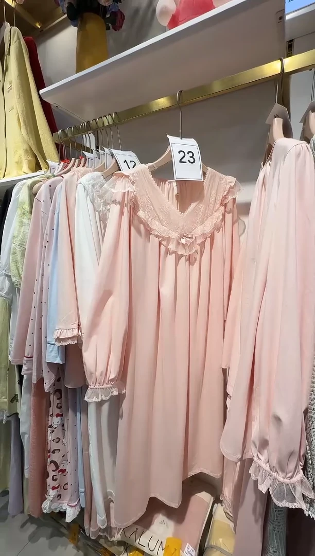 棉类混纺尘熙79664 睡裙