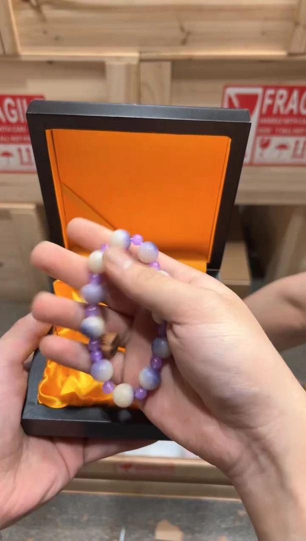 大漆工艺品陈氏文玩云仓菩提类手串无礼盒sp073