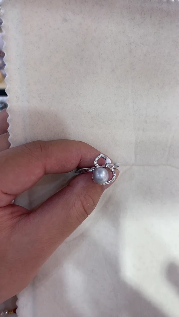 戒指未镶嵌淡水珍珠非基地不带证书