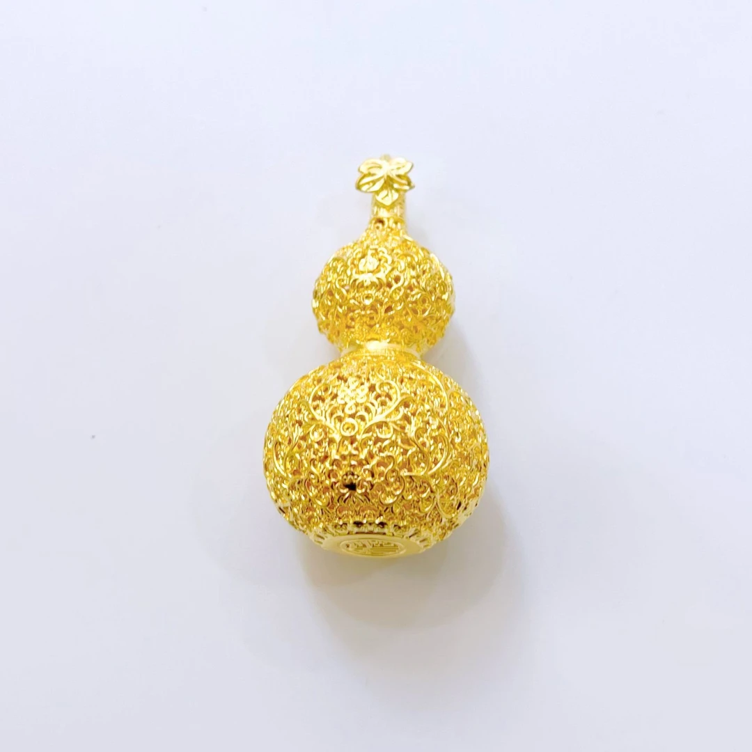 【预售小葫芦吊坠】足金999黄金5D无氰小葫芦ins高级潮流时尚吊坠
