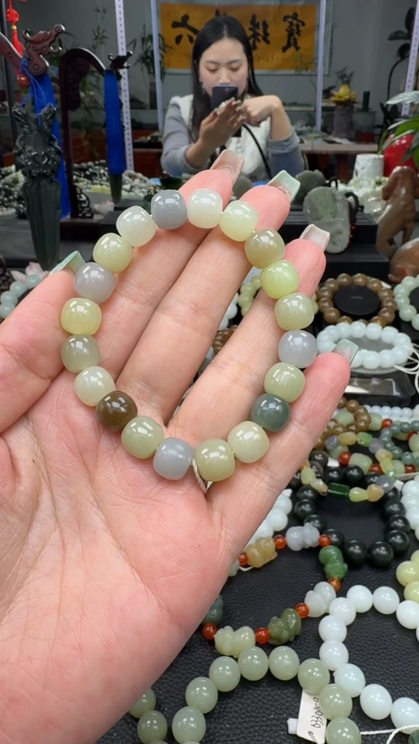 未镶嵌手串和田玉多宝卡10