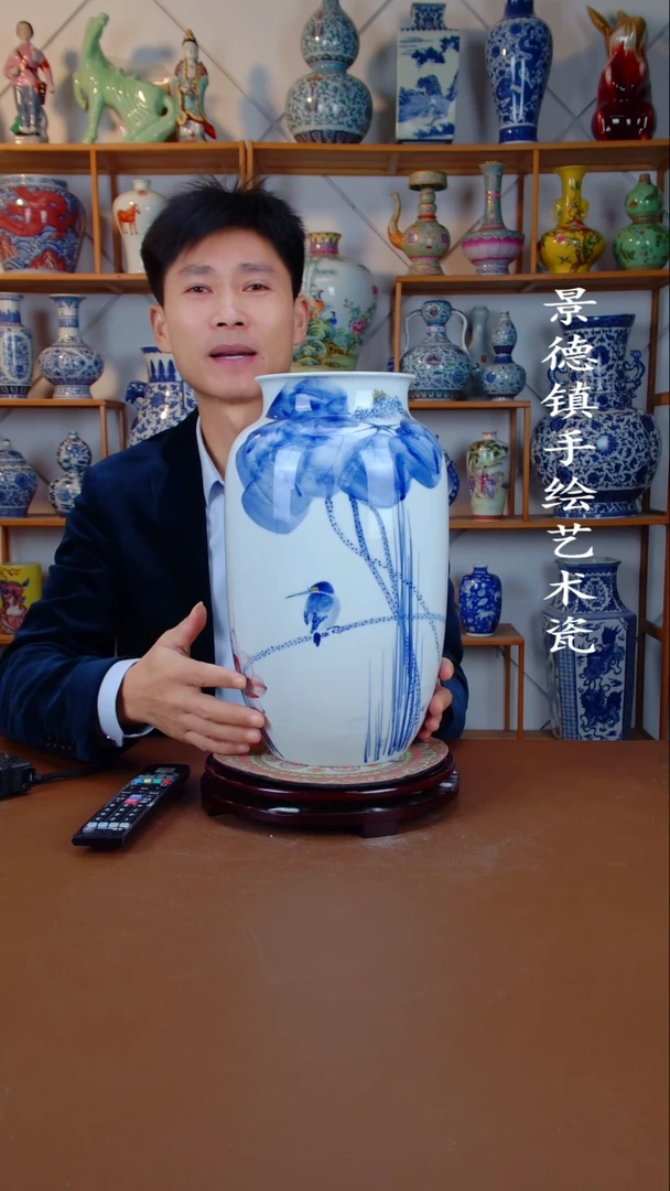 瓶景德镇手工手绘陶瓷摆件23