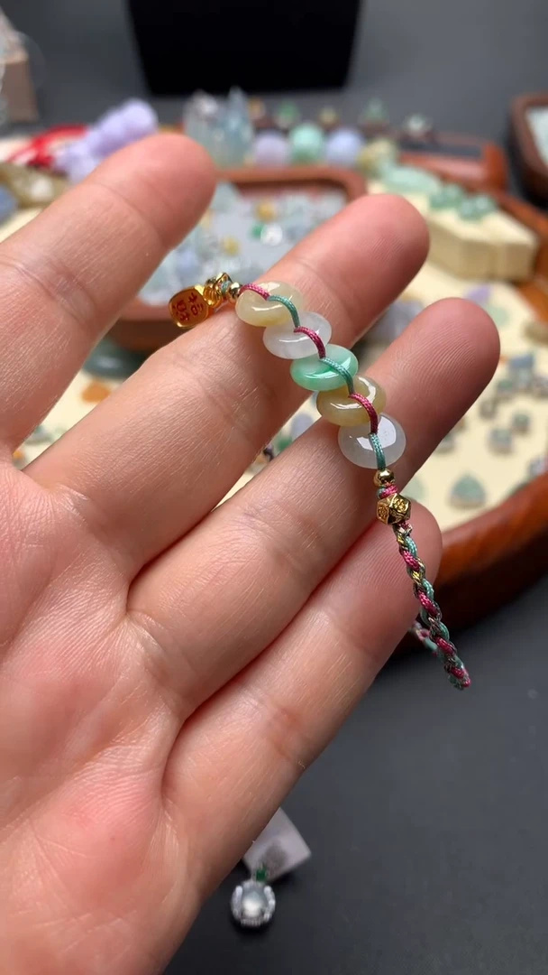 【闪购商品】翡翠手绳未镶嵌翡翠平安扣手绳