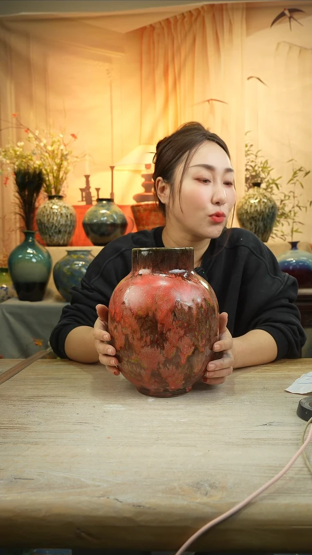 高25口10陶瓷花瓶花器