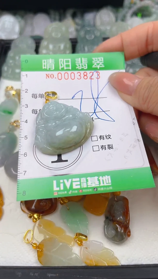 翡翠未镶嵌颈饰闪购0003823
