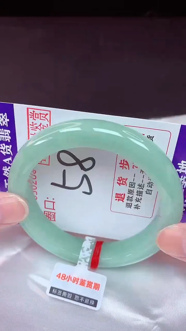 未镶嵌手镯翡翠58（48小时鉴赏期 ）