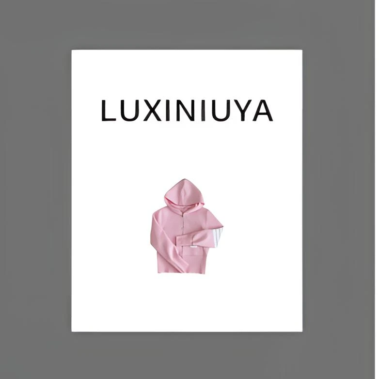 【LUXINIUYA】休闲午后 25早春四杠TB时尚休闲拉帽开衫#CX2520