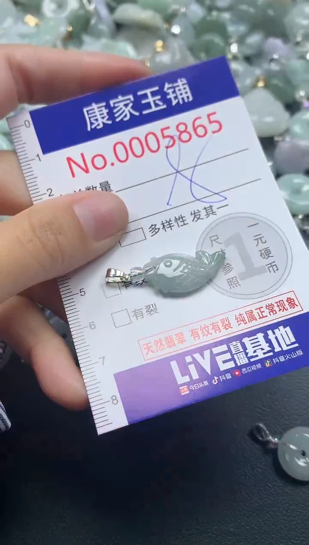 吊坠(不含链)未镶嵌翡翠5865