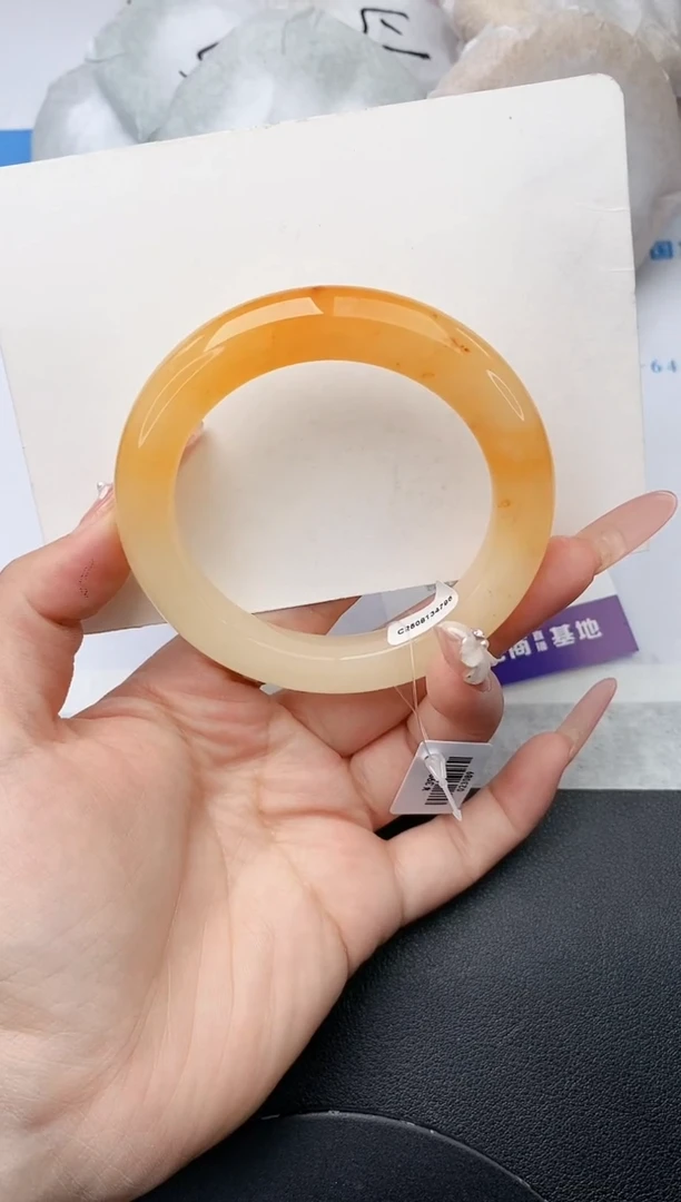 未镶嵌手镯石英质玉w117-DB多样性发货54+