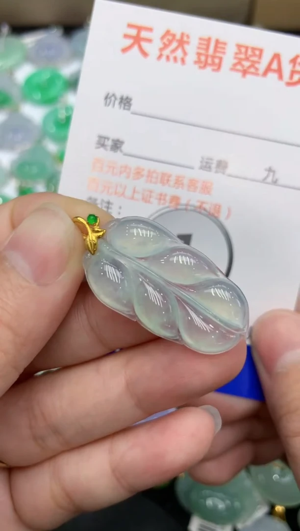 【闪购商品】翡翠颈饰18K金镶嵌11111111111