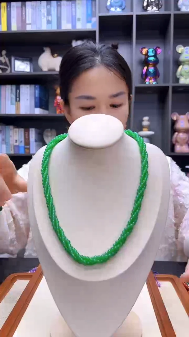 翡翠14K金镶嵌颈饰丹丹diy劲饰