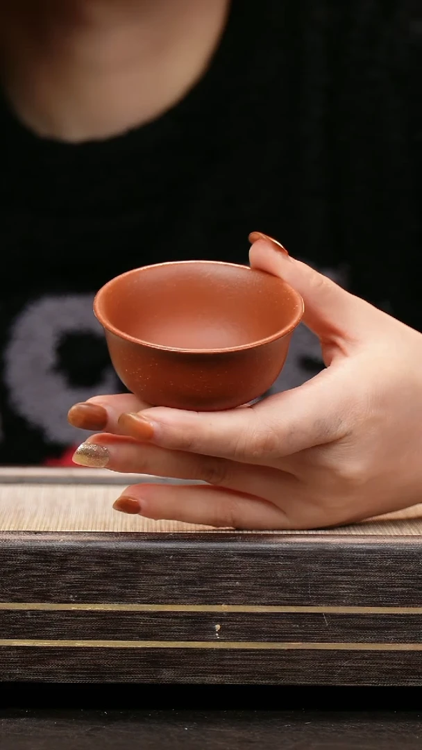 茶壶紫砂原矿小煤窑朱泥 小碗杯