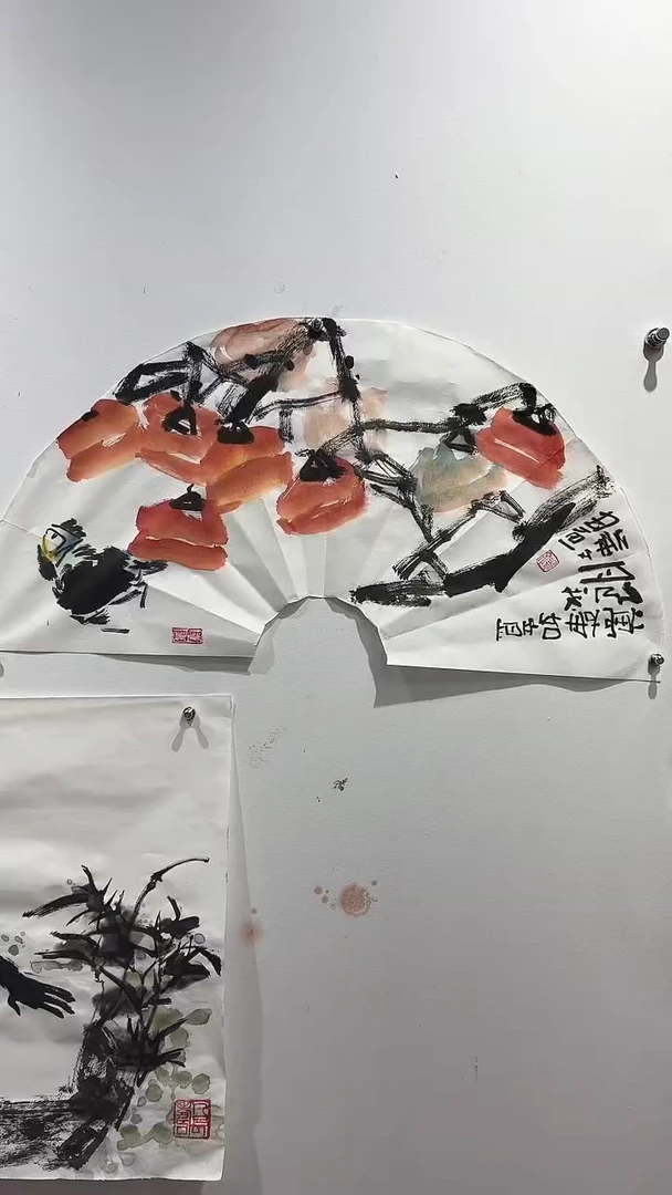 国画孟华文/国画/扇面