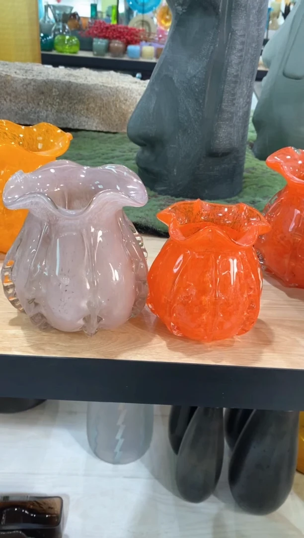 【闪购商品】琉璃慕忆家花瓶一对