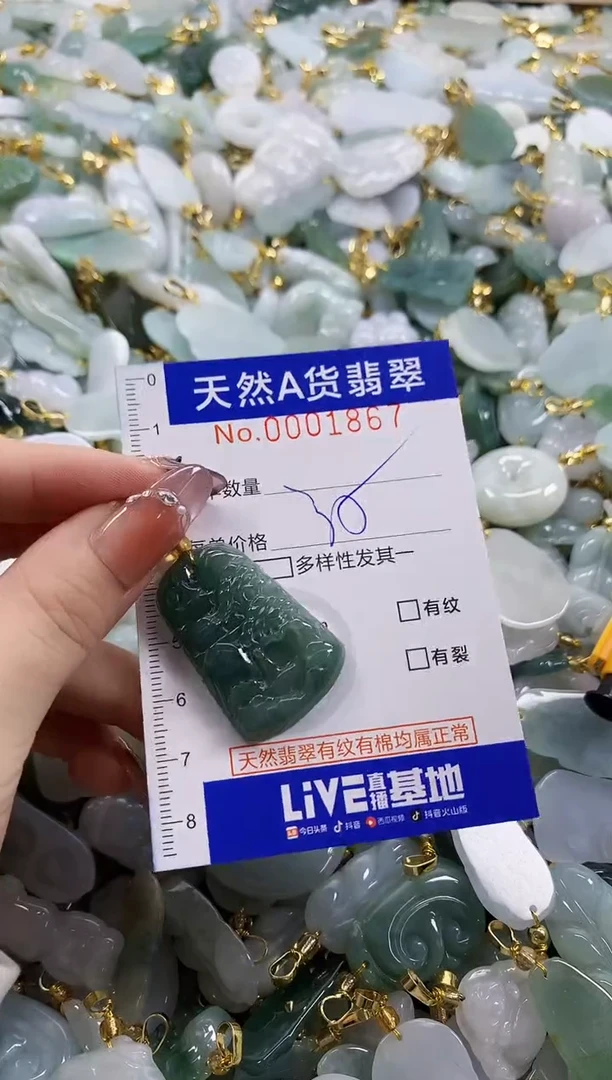 颈饰未镶嵌翡翠天然A货翡翠