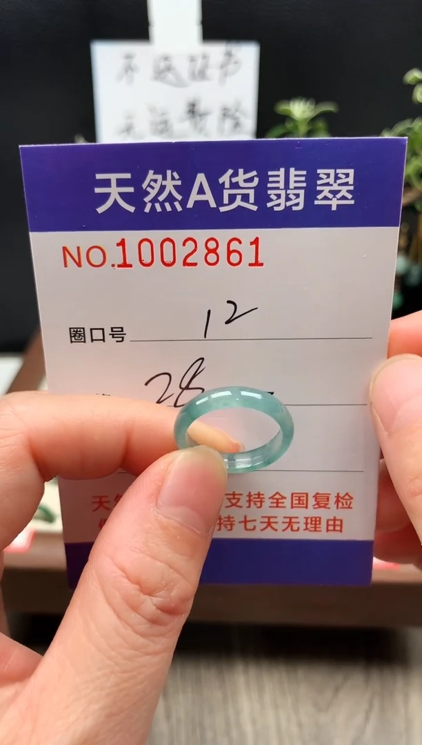 未镶嵌戒指翡翠12#
