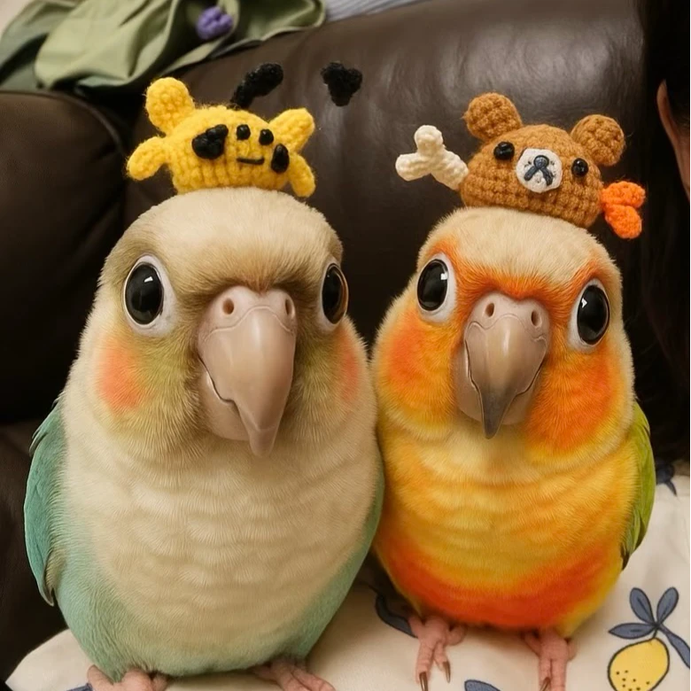 手养亲人鹦鹉雏鸟可学舌一物一拍