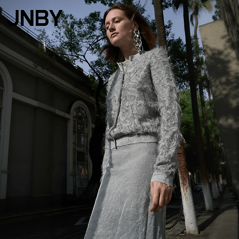 【商场同款新品】JNBY/江南布衣25春毛针织开衫复古肌理5P2311900