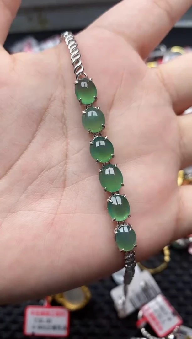 【闪购商品】翡翠戒指银S925镶嵌22222---3