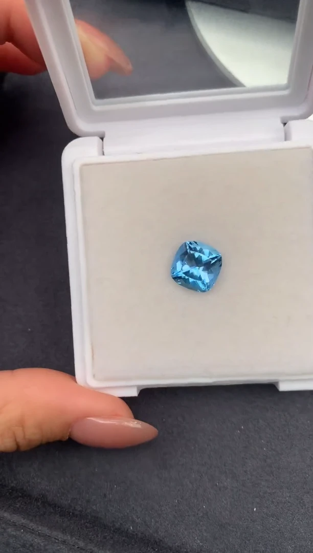 裸石海蓝宝石3.4ct海蓝宝  定制  FH