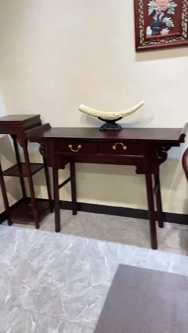 黑酸枝木类成套家具条案供桌
