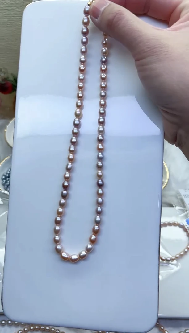 【闪购商品】淡水珍珠项链未镶嵌糖果6mm