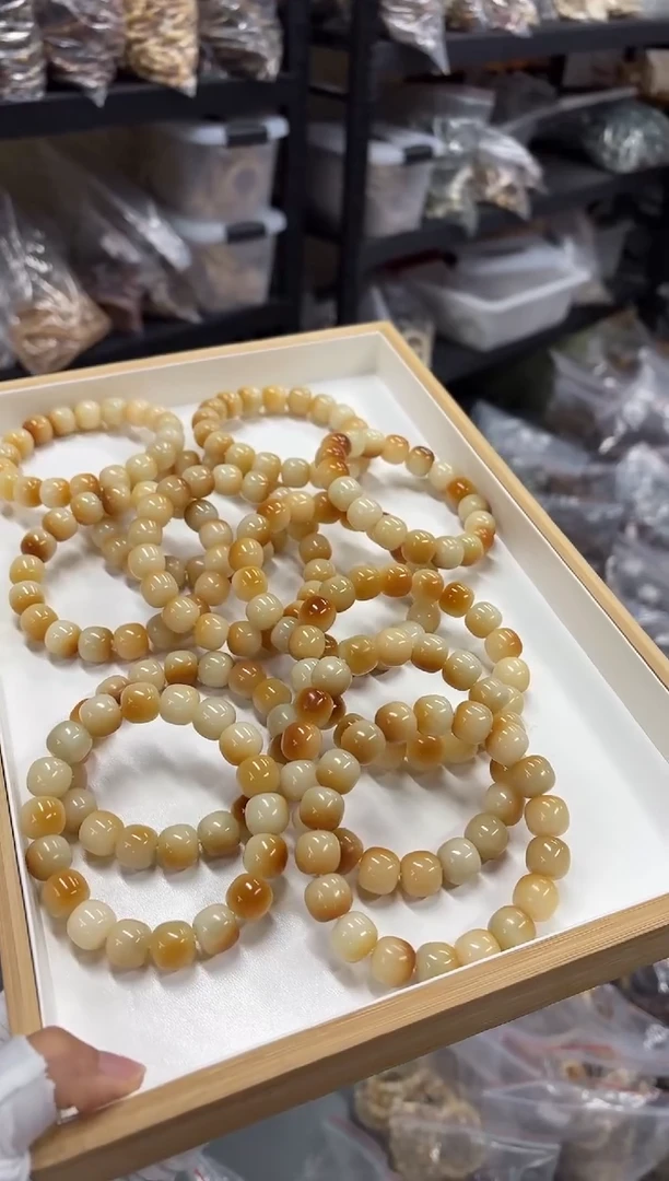 菩提根/象牙果手串14炭烧瑕疵福利（204）