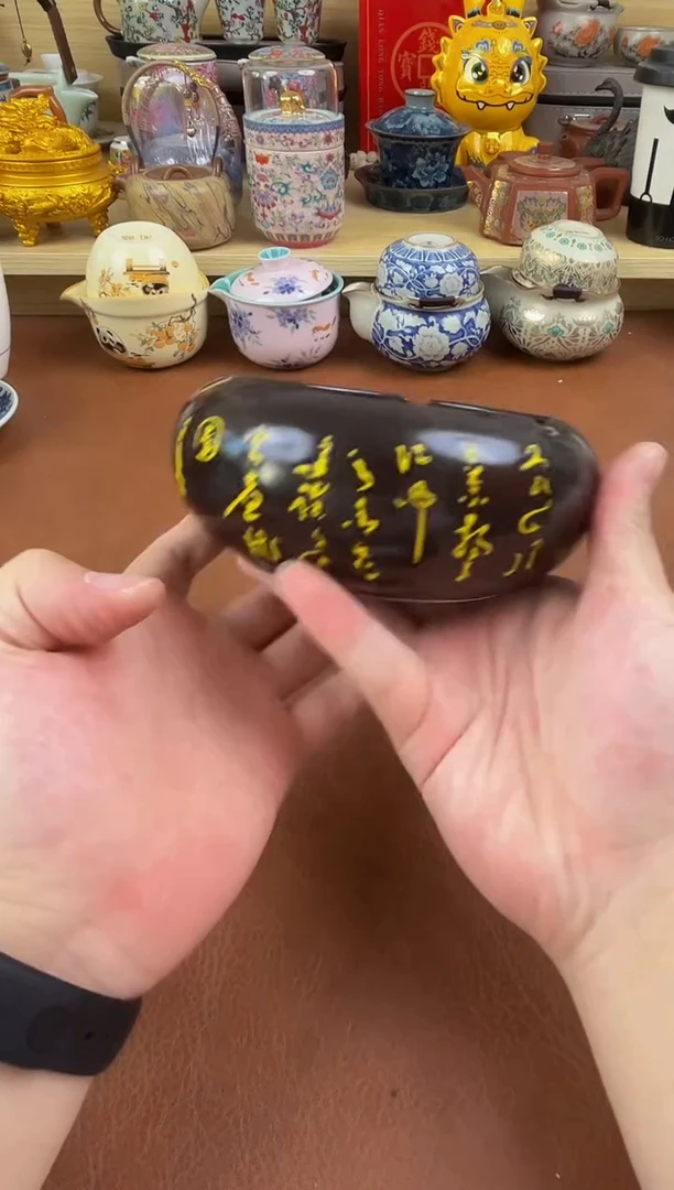 陶瓷茶具摆件旅行套组