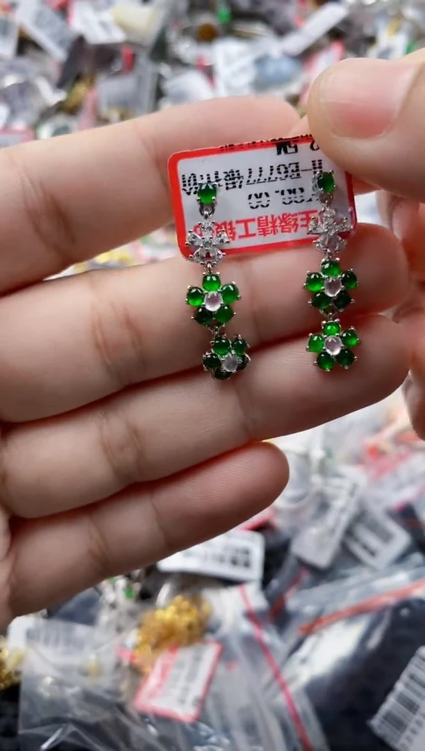 翡翠戒指银S925镶嵌11111----3+++