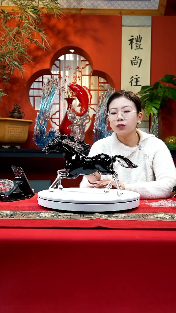 手工艺品琉璃乌骓