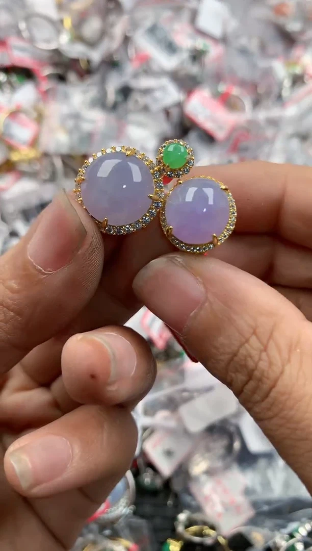 银S925镶嵌戒指翡翠14               8