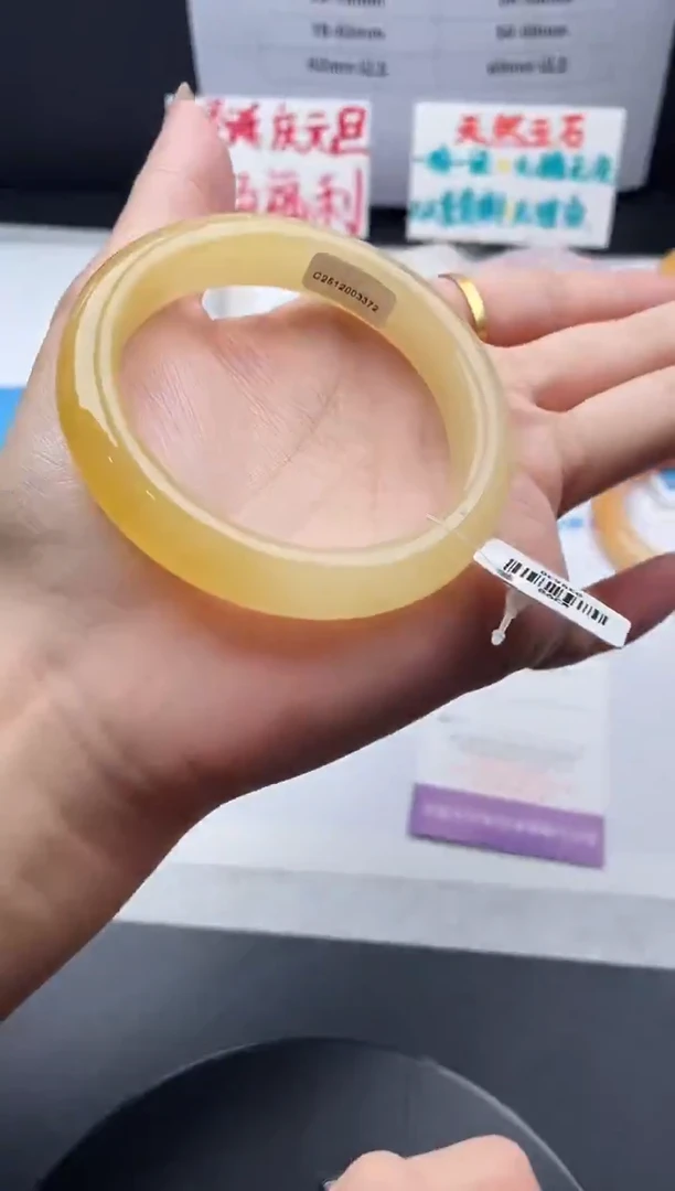 未镶嵌手镯石英质玉j96-HB55+