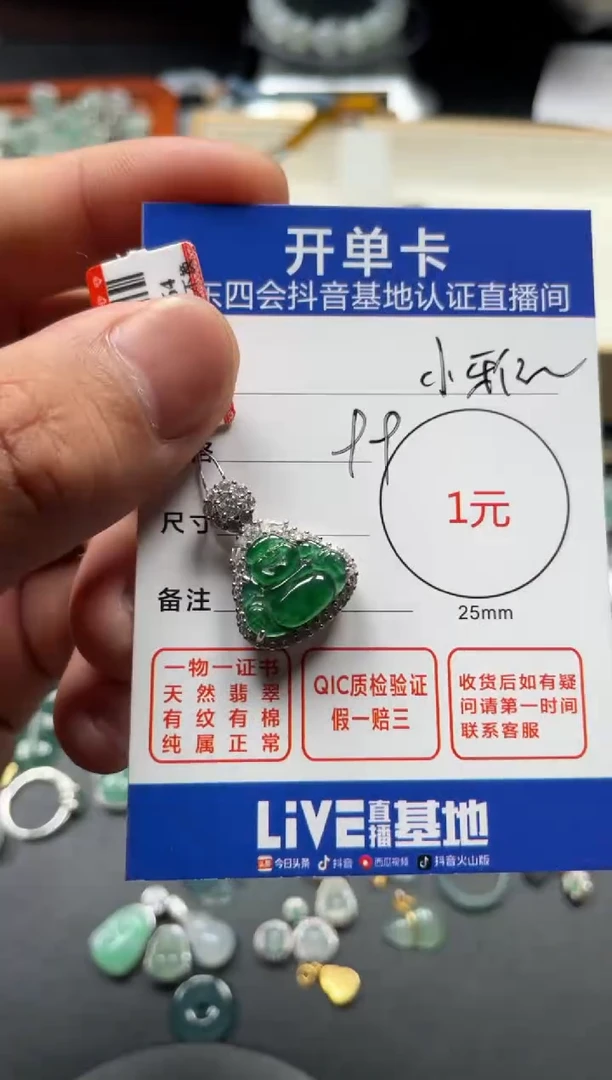 翡翠未镶嵌颈饰挂件