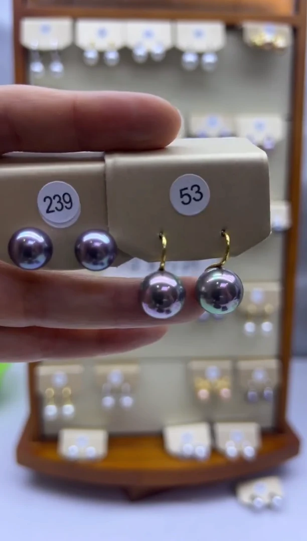 未镶嵌耳饰淡水珍珠239+53