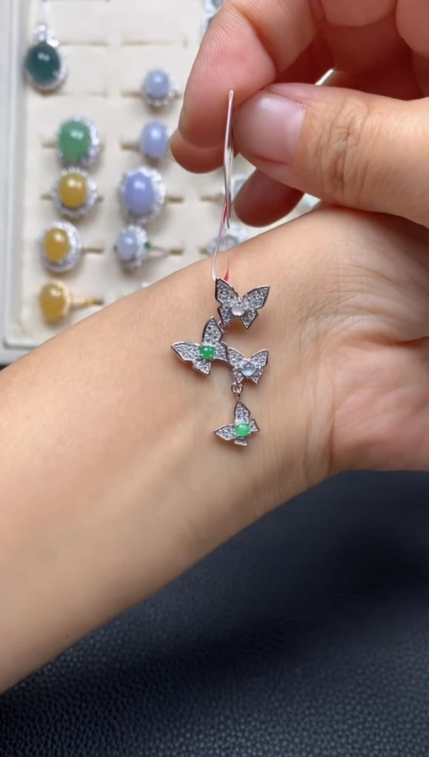 【闪购商品】翡翠戒指银S925镶嵌1111111