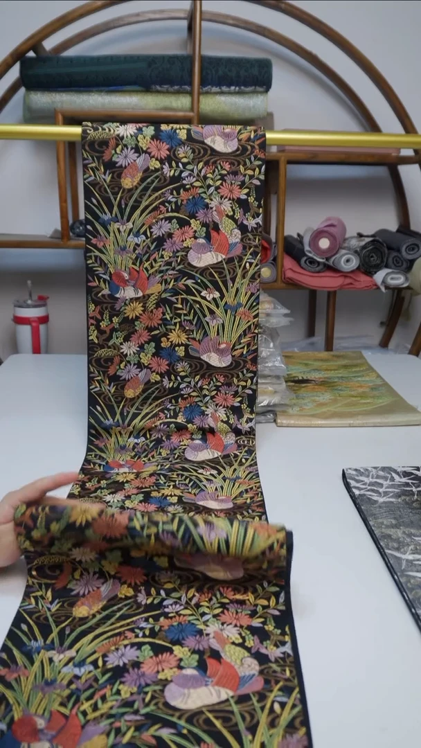 织绣72鸳鸯花卉花卉