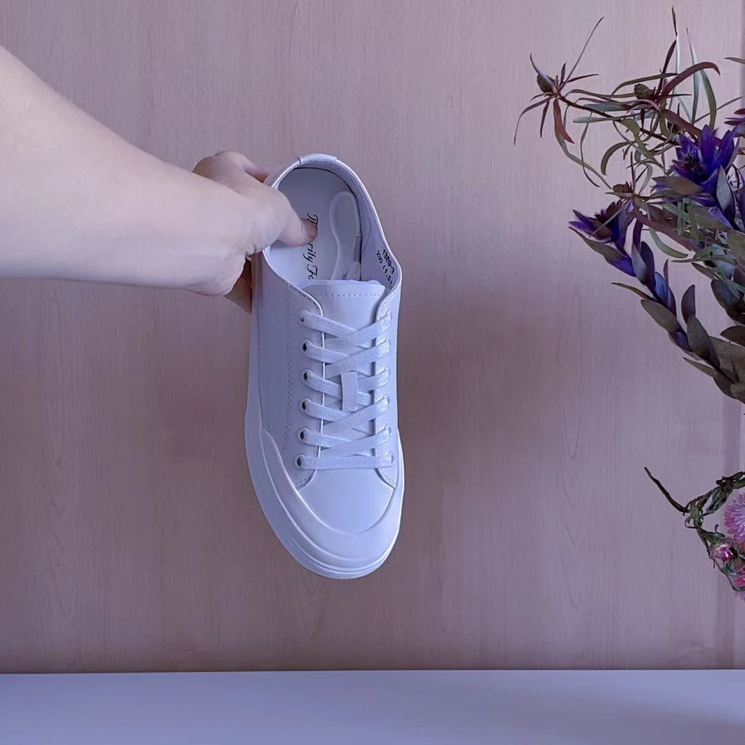 【MinorityFocus】单层的小牛皮百搭小白鞋