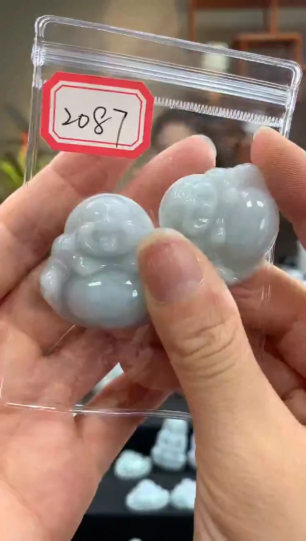 翡翠未镶嵌颈饰佛公2087 多样性发一件