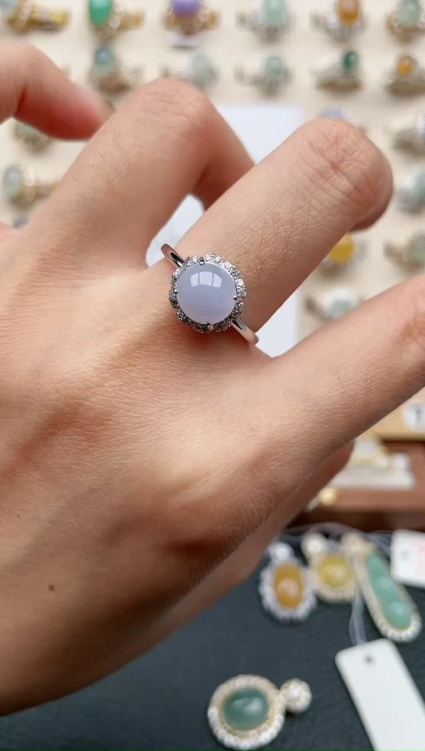 【闪购商品】翡翠戒指银S925镶嵌1111