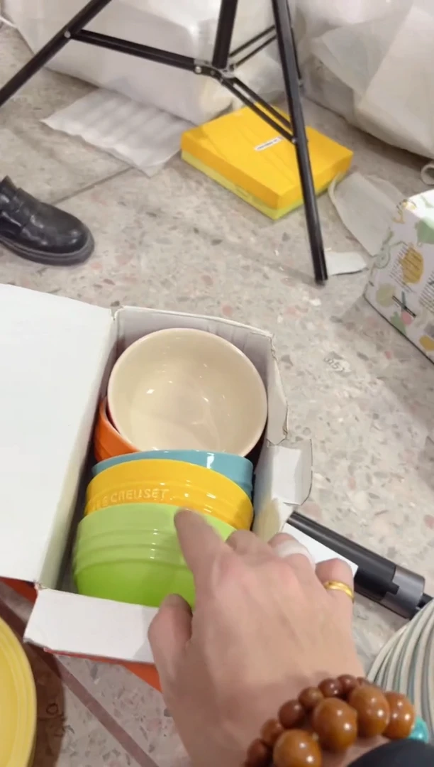 【闪购商品】碟微瑕---12CM饭彩虹五色套装--