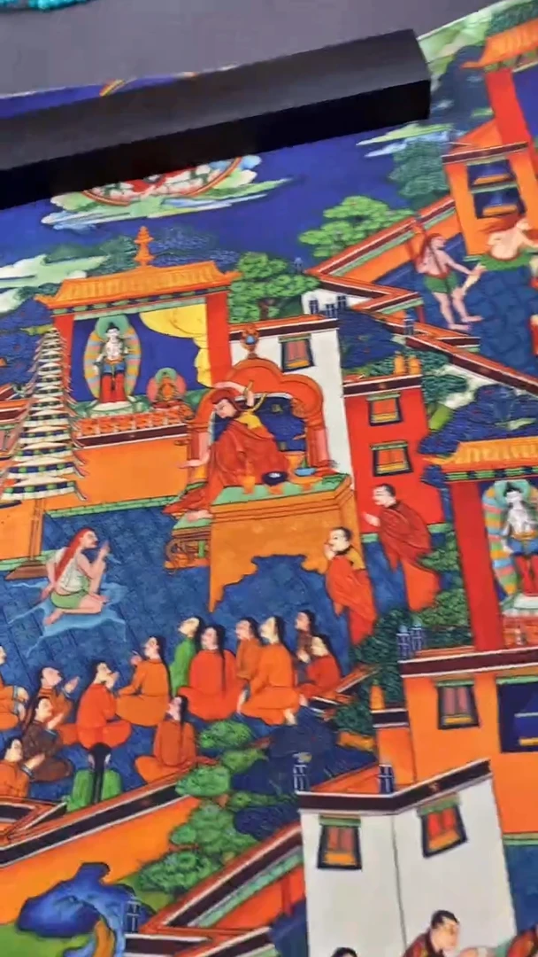 卷轴画王姬藏传非遗珍品